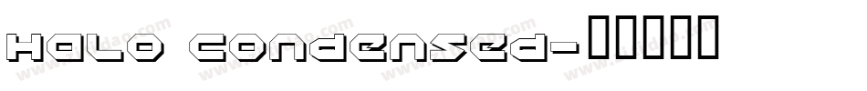 Halo Condensed字体转换